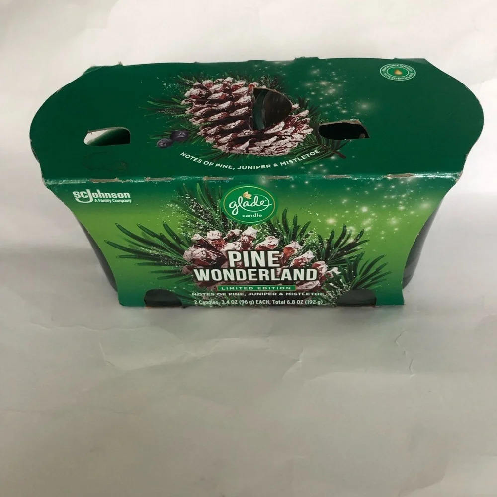 Glade Candles Limited Edition Pine Wonderland 2 Count 3.4oz Each